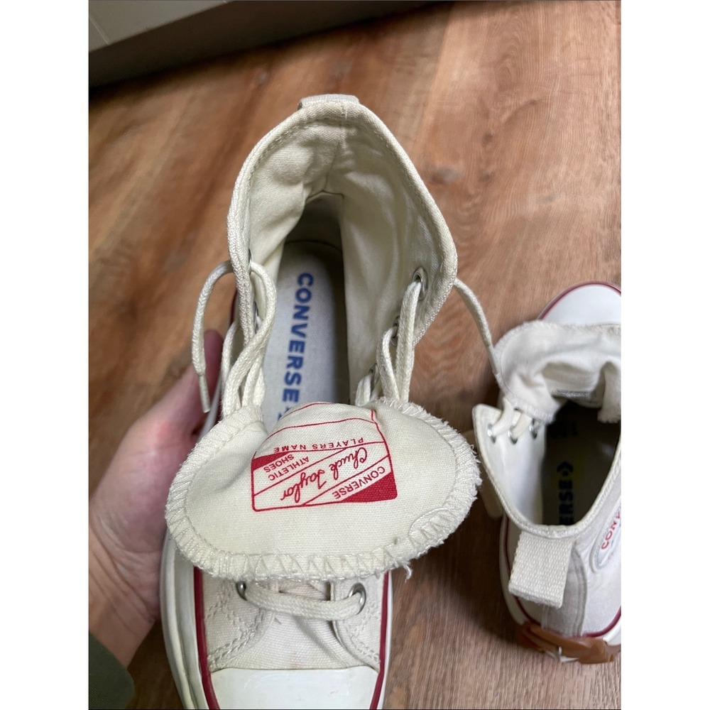 Converse Run Star Hike High Top Platform Sneakers Parchment Cream 166799C - Picture 13 of 16